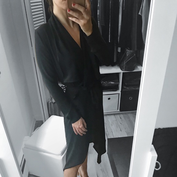 🆕 LAST 1▪️Black Longline Duster Cardigan Jacket - Picture 4 of 7